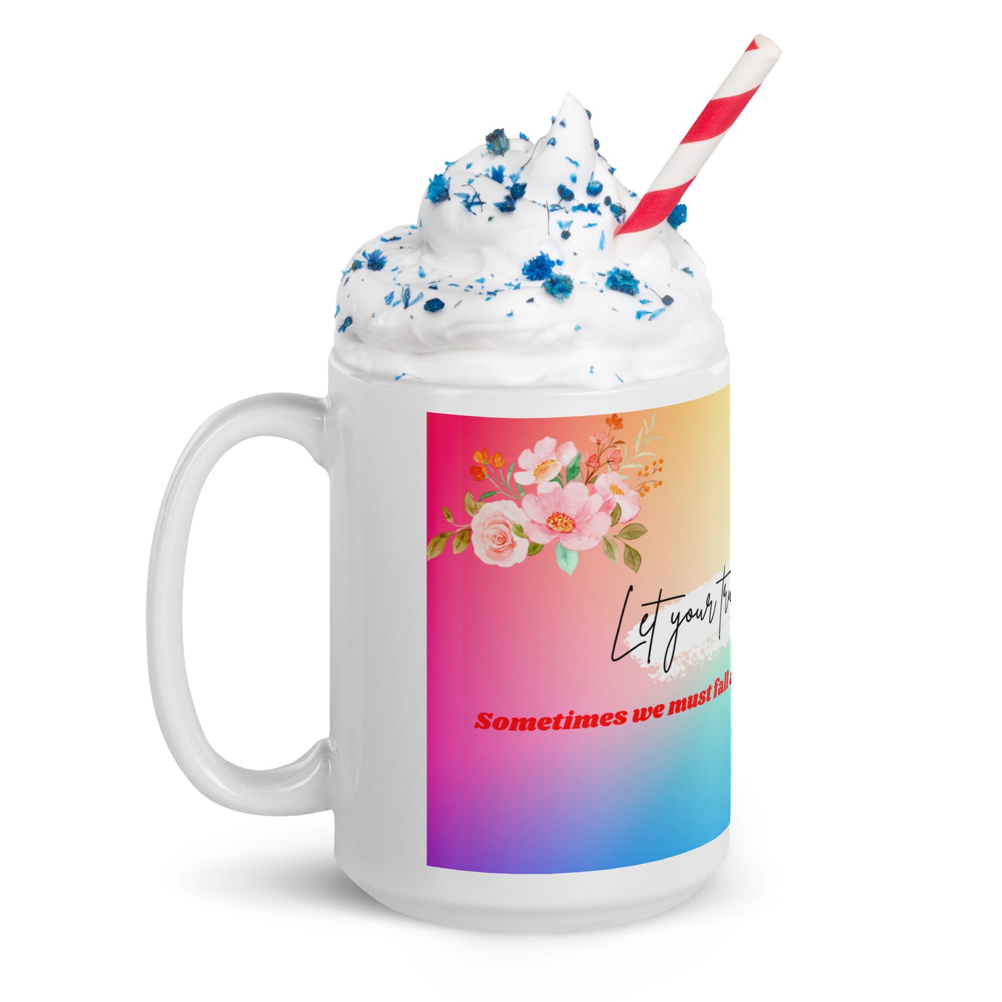 White glossy mug